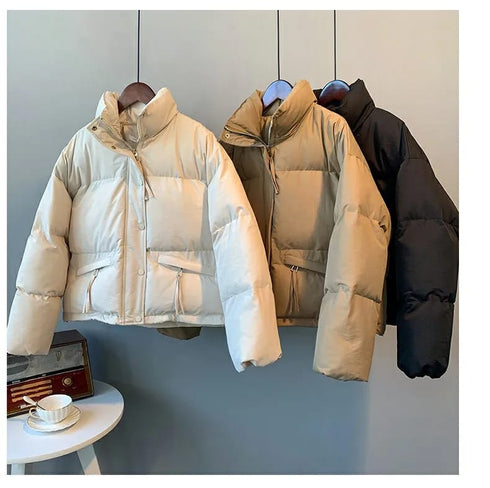 Winter Long Sleeves Down Filled Puffer Jacket